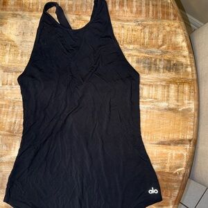ALO Yoga Classic Black Sleeveless Top